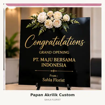 Papan Bunga Akrilik Musi Rawas Utara